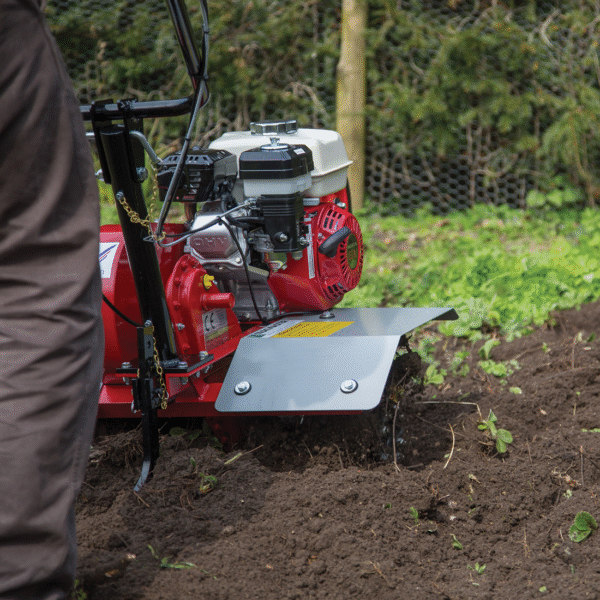 Rotovator in use